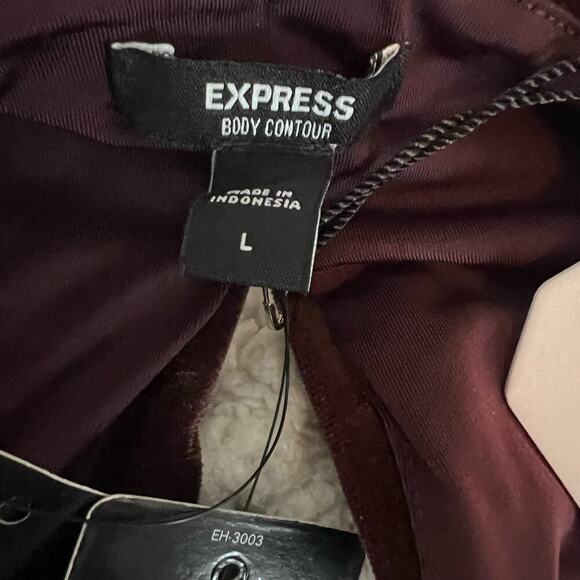 Express NWT Body Contour Plum  Bodysuit Size Large - Picture 7 of 9